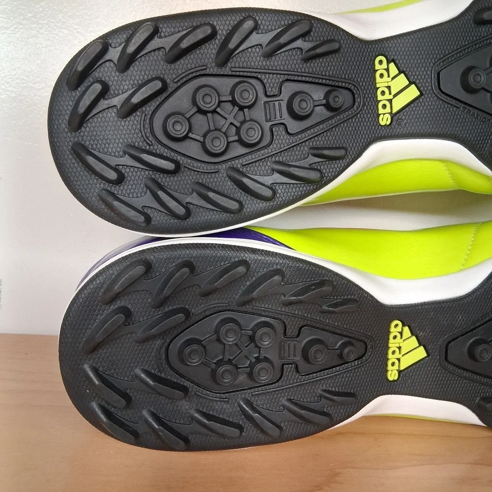 Adidas F50 TRX F10 Indoor Soccer Shoes Men's Size 12 Neon Yellow Purple